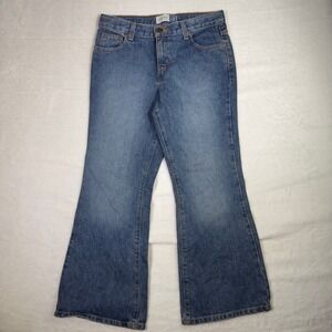 GAP Super Flare Jeans Kids Size 10 Plus Blue Denim Cotton Blend Flare Leg